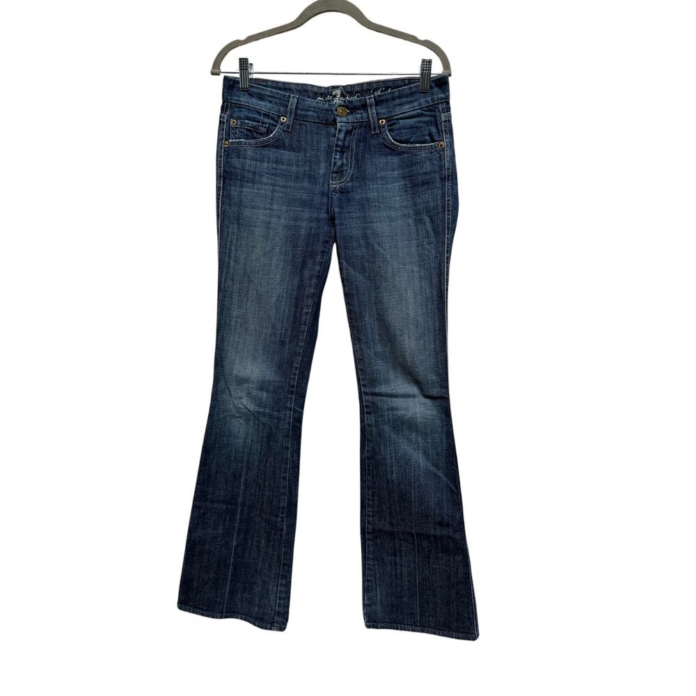 Vintage y2K 7 For All Mankind A Pocket Jeans Women's 26 LOW RISE Flares